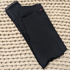 Saucony Mens Solstice Running Tights - Black/Orange - Medium - EUC